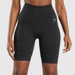 Gymshark Adapt Animal Seamless Cycling Shorts - Black